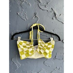 checkered crossover crop top